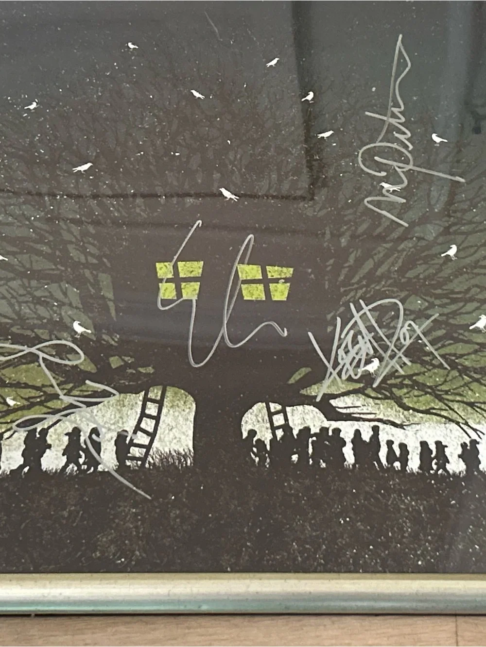Walk the Moon Signed Band Tour Poster‎ Wall Art - Black & Green